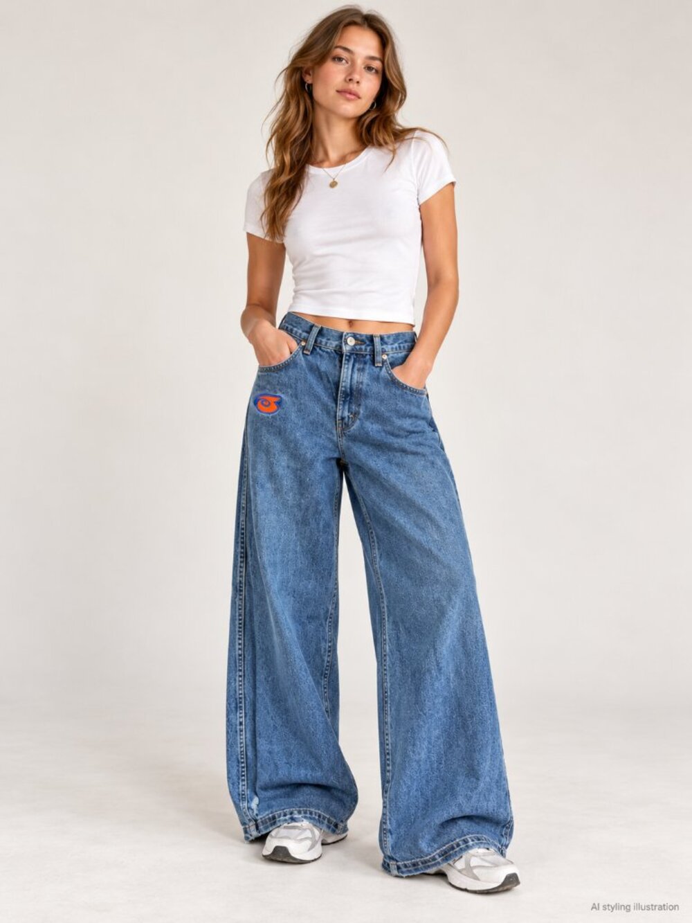 JNCO Girlie Stuff 103 Baggy Wide Leg Jeans 5 USA Y2K Skater